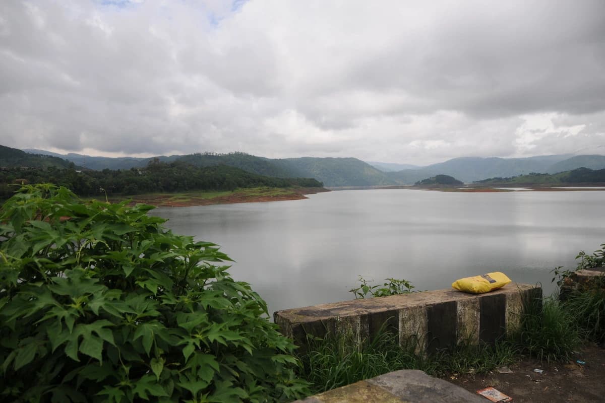 View of Umiam Lake in Meghalaya