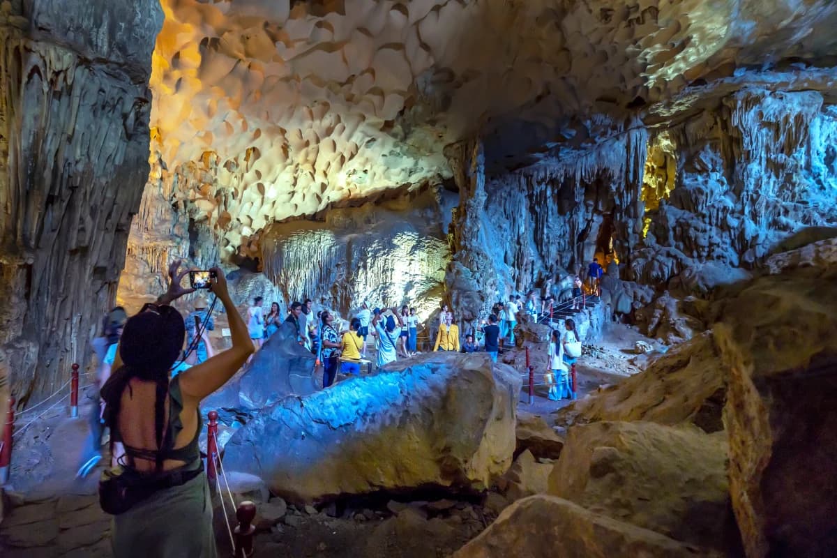 A Girl Watching Sung Sot Cave