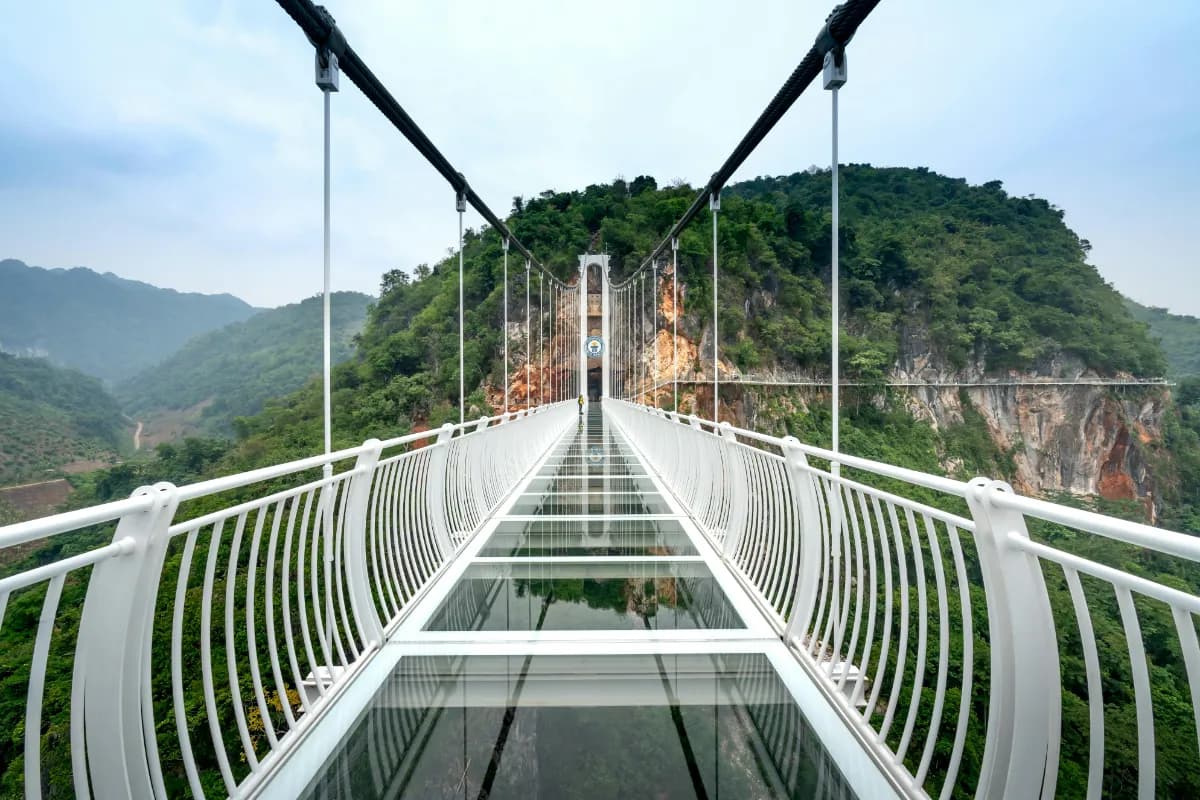 Glass Bridge in Vietnam