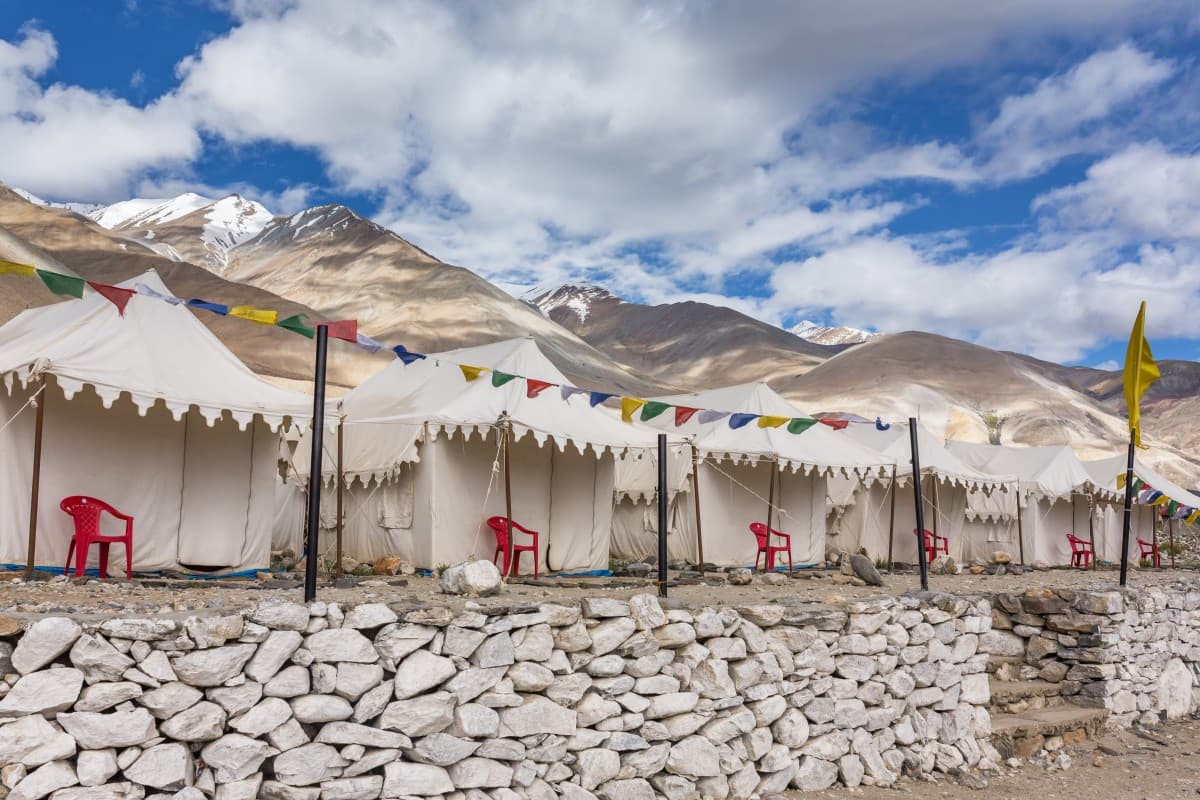 Camping in Pangong Lake