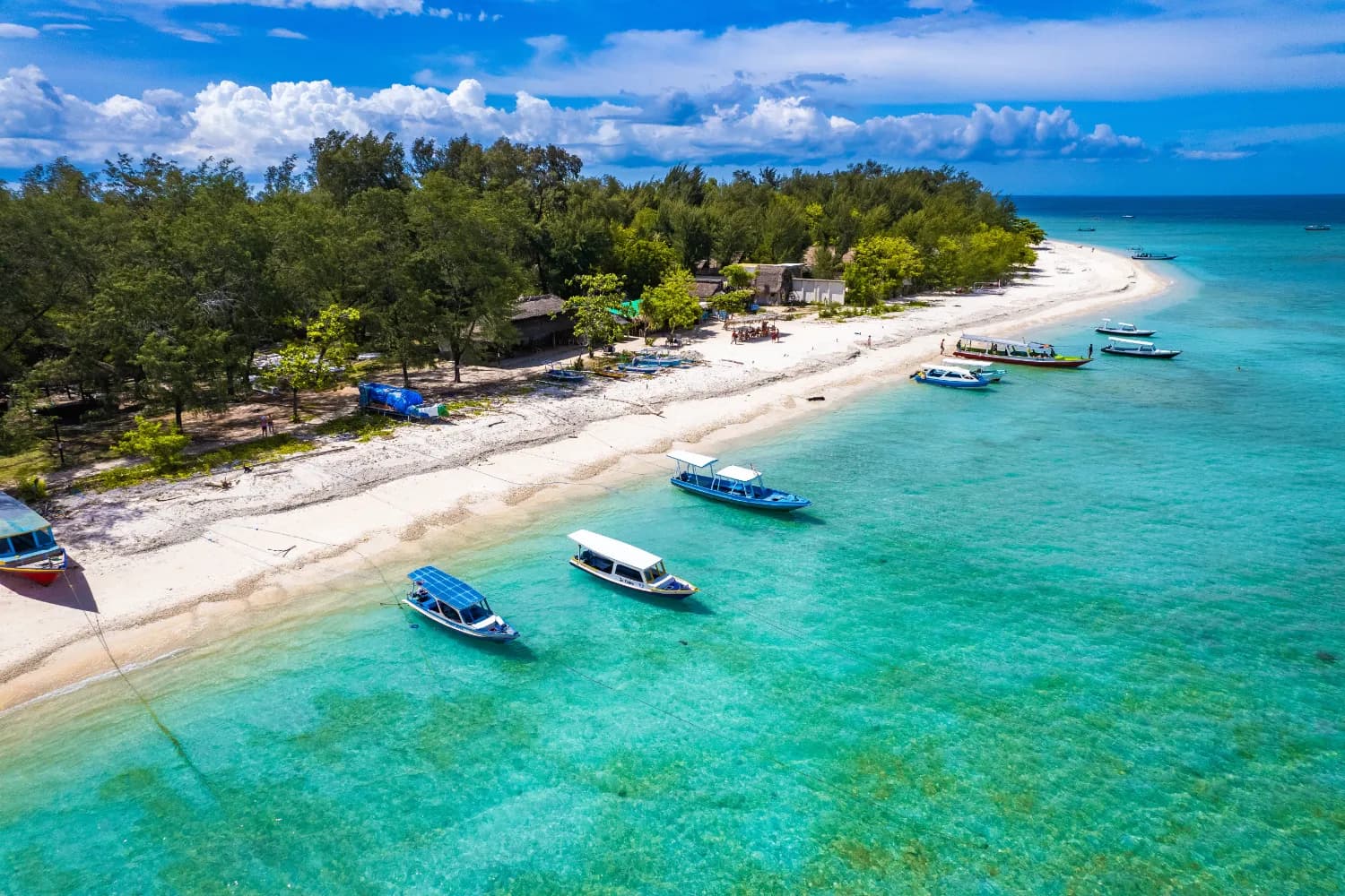 Aerial view of Gili Island