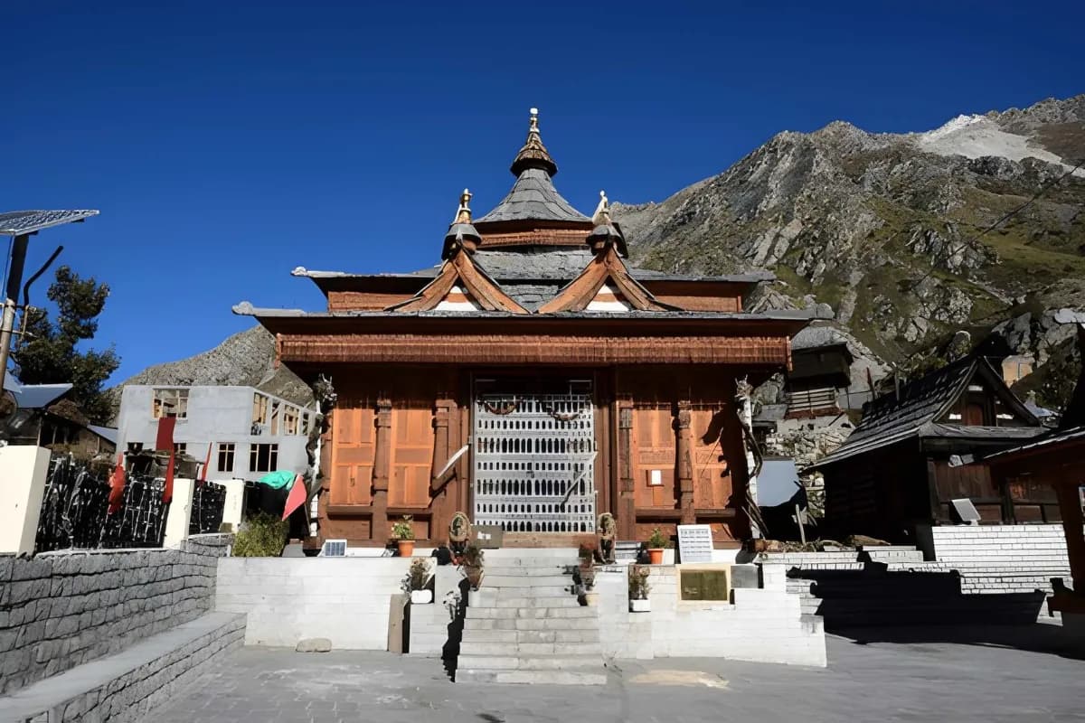 Front View of Mathi Temple