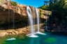 Crystal-clear view of Krang Suri Falls in Meghalaya