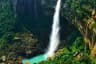 The beauty of the Nohkalikai falls