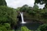 Side-view-of-rainbow-Waterfall