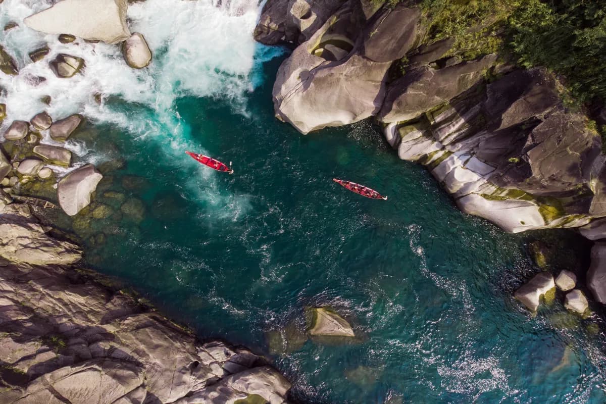 Aeriel Shot of Spiti River