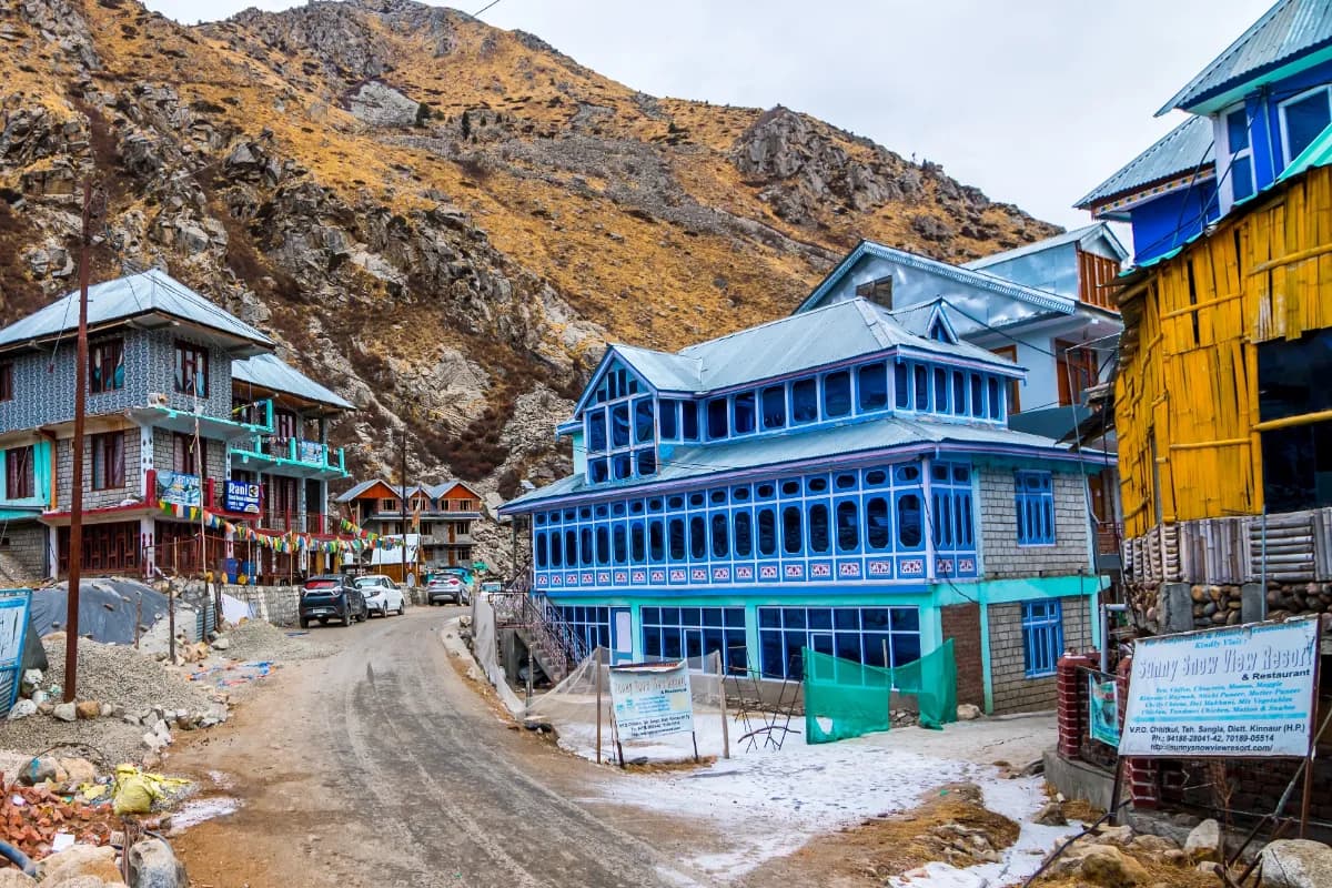 Chitkul is the last village of India on the Indo Tibet border in in Kinnaur