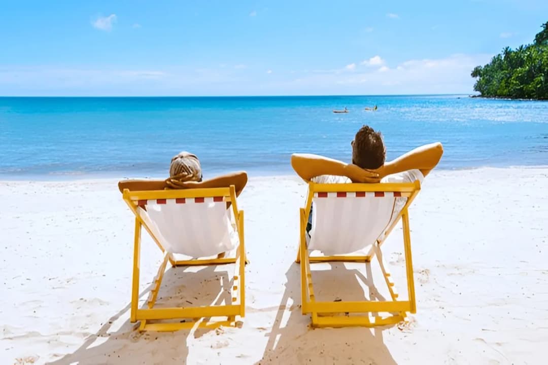Relaxing on the Beach