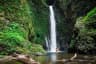 Waterfall in tropics at Bali