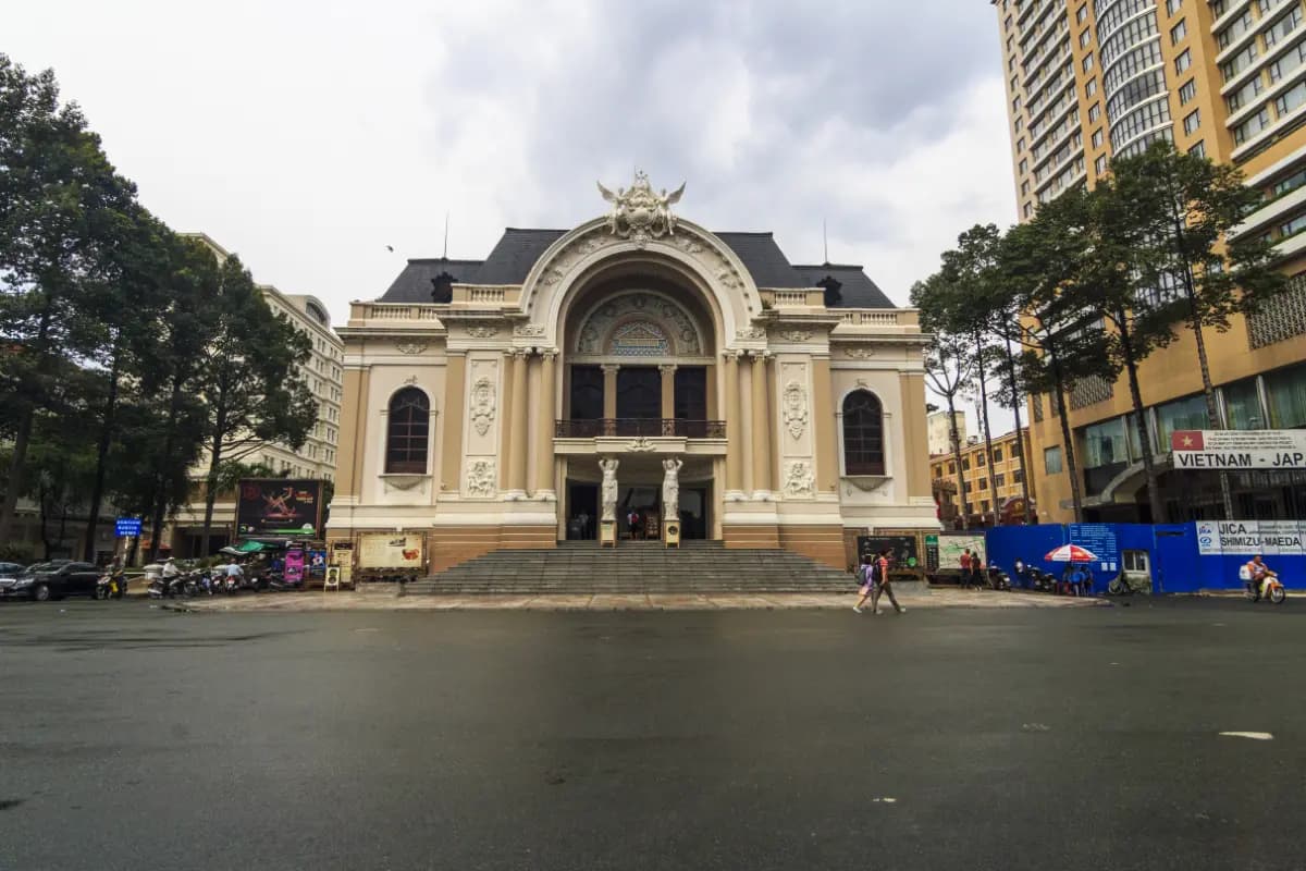 Ho Chi Minh City Museum building in Vietnam with colonial architecture