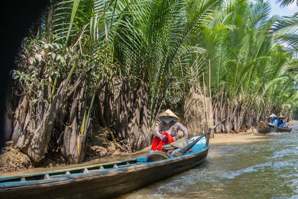 Boating at Canals of Thoi Son Island