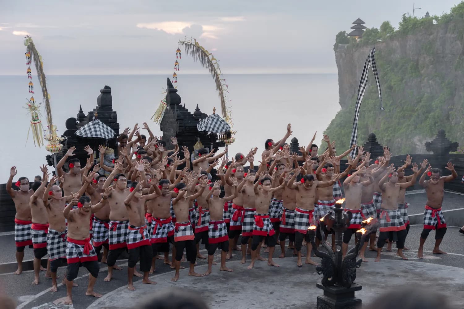 Kecak dance performed at Uluwatu Temple