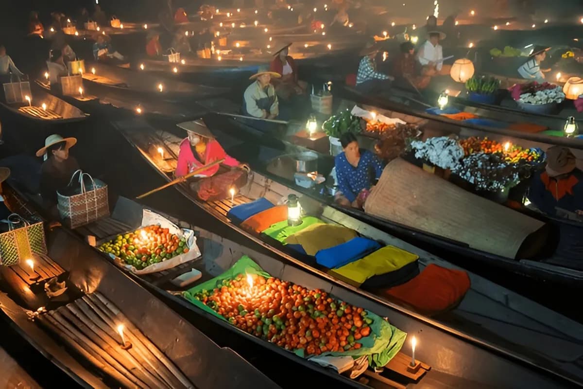 Floating Market, Vietnam