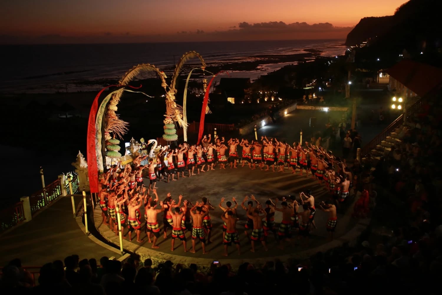 sunset kecak show performance