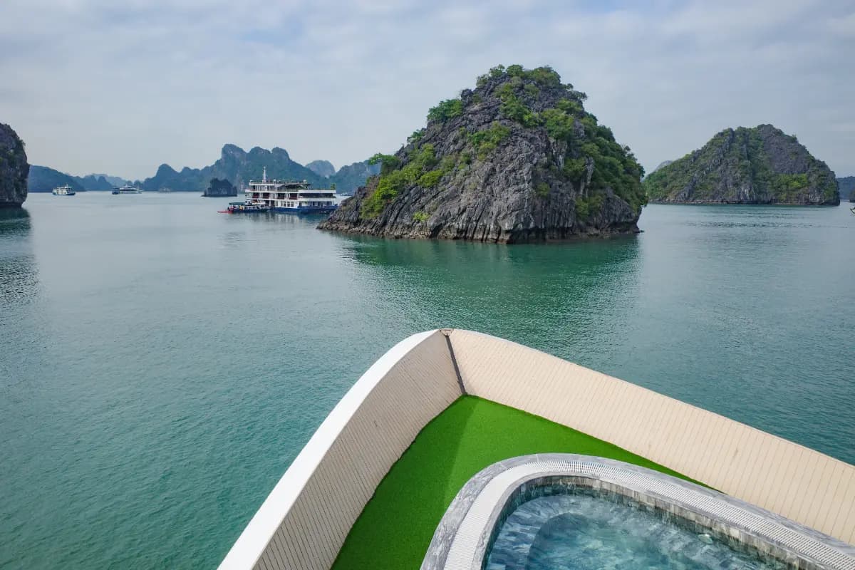Boat View of Dau Go Island 