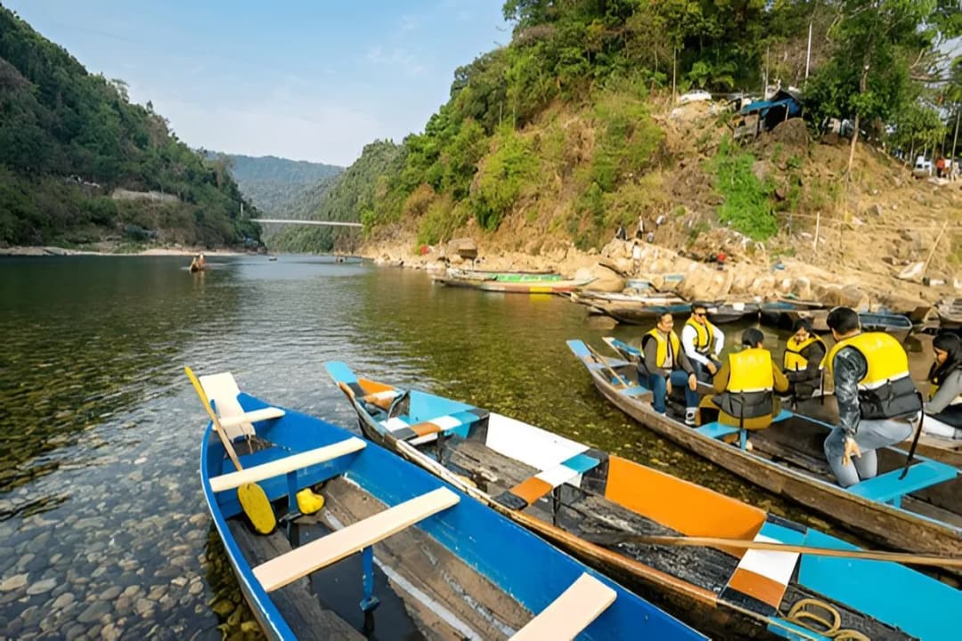 Boating on the Umngot River