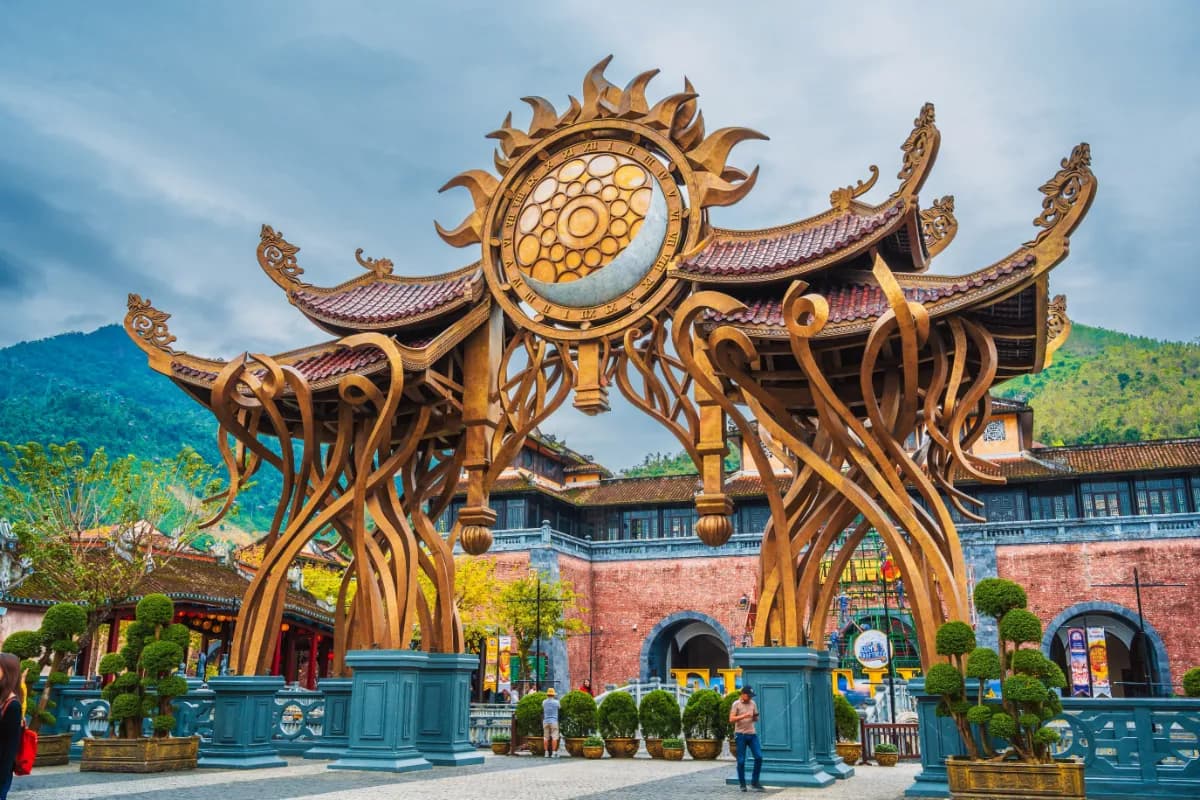 Main Entrance to the Ba Na Hills Sunworld Resort