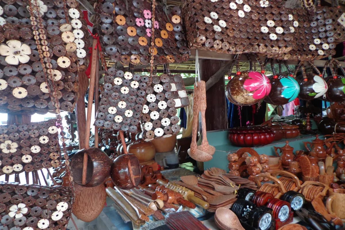 Coconut Shell and Wood Crafts