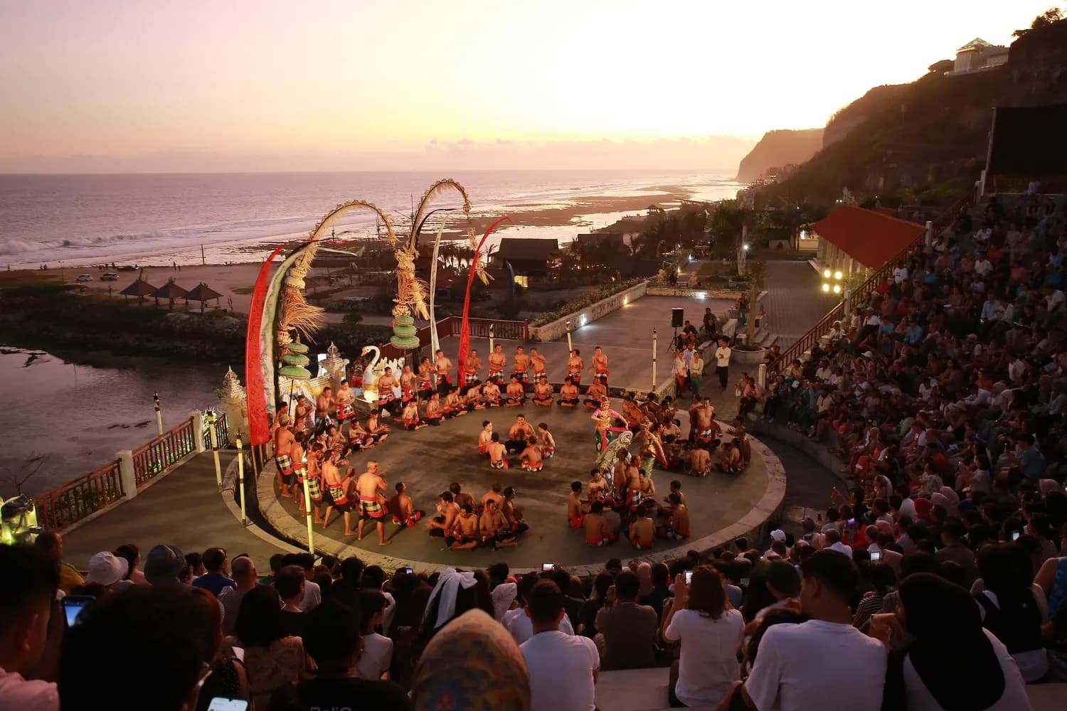 Group of people Watching Kecak Dance in Bali