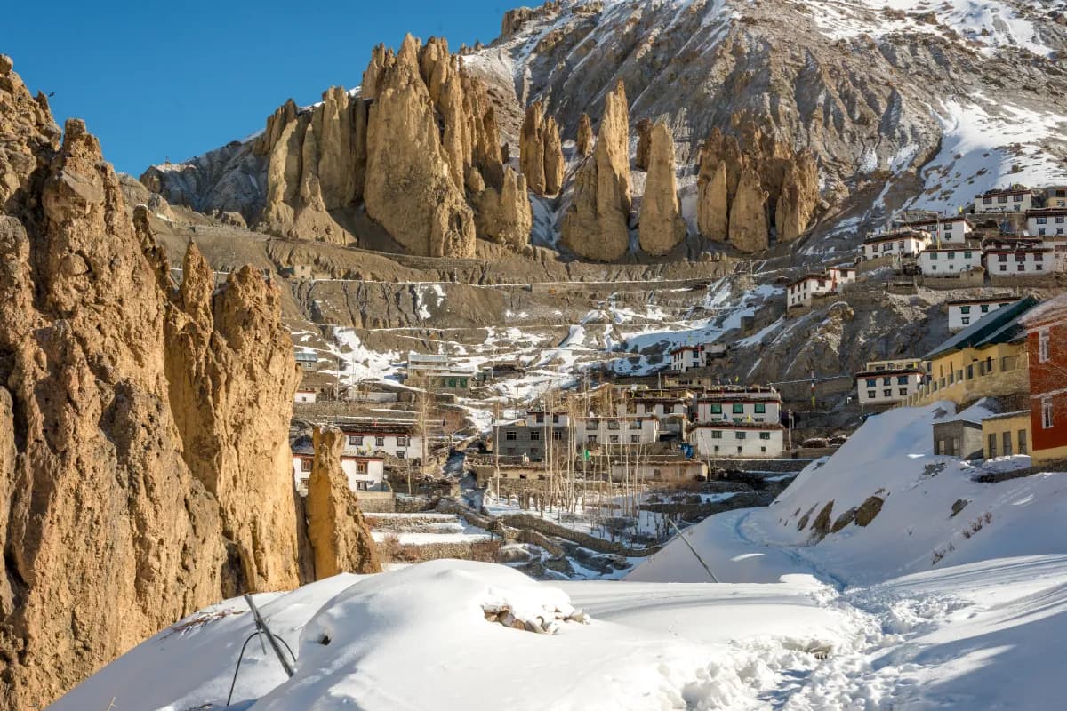 Village in Winter Spiti