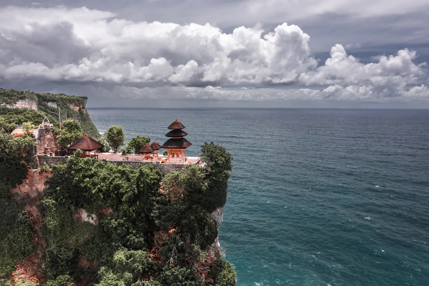 Uluwatu Temple on top mountain cliff