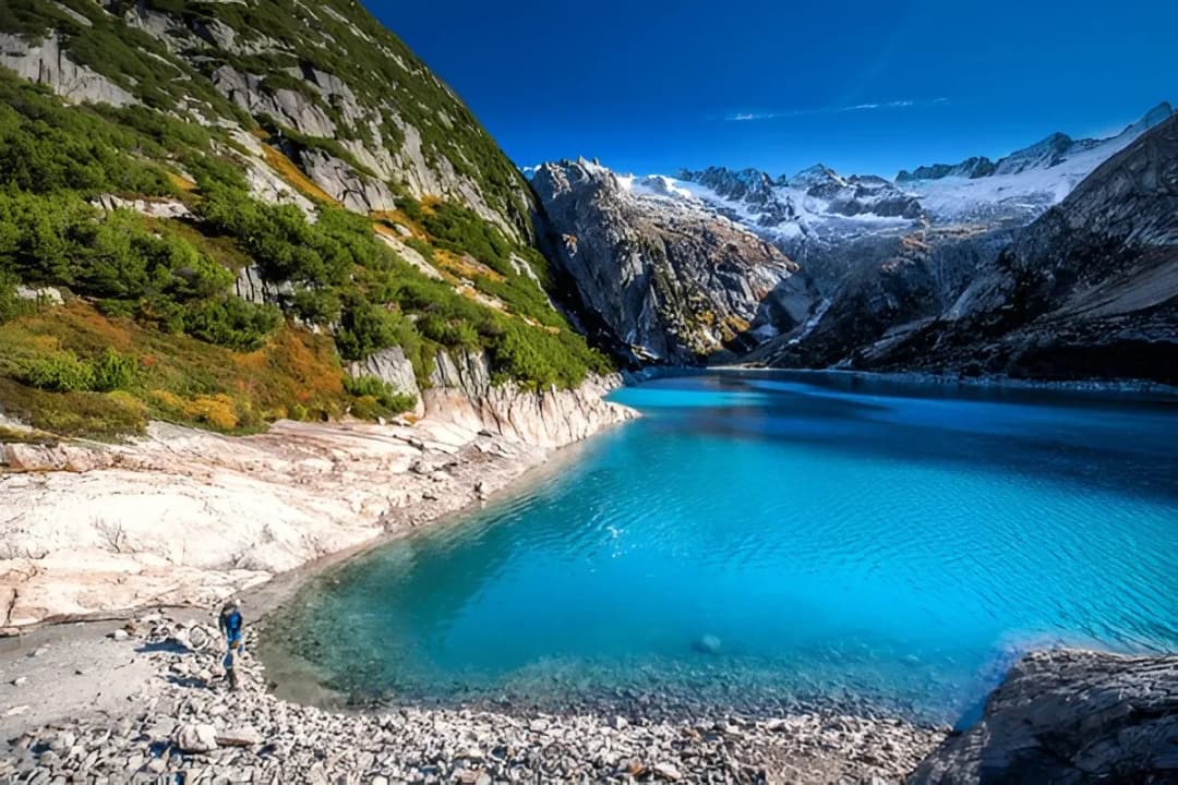 Beautiful Gelmersee Lake