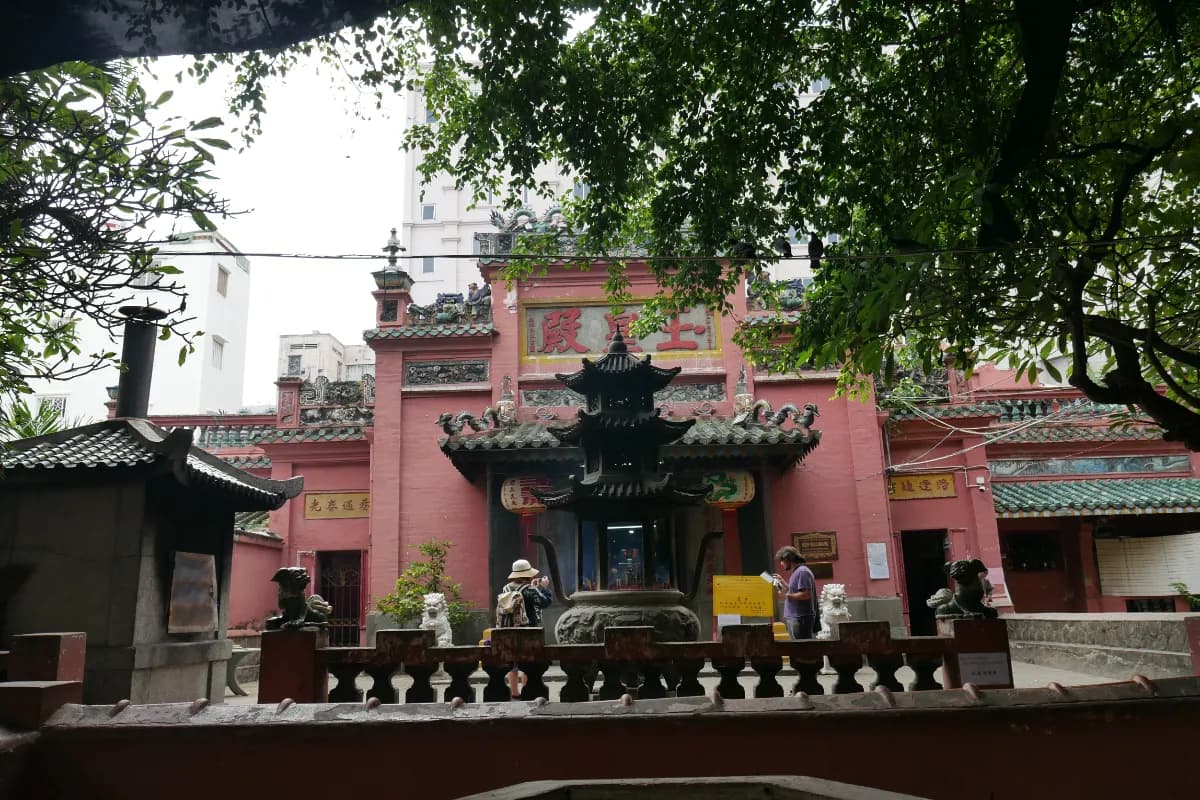 a view of Jade Emperor Pagoda