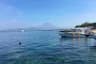 Scenic coastal view of Kampung Toyapakeh with clear blue waters in Nusa Penida
