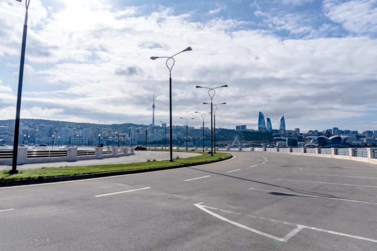 Caspian Sea Side Road