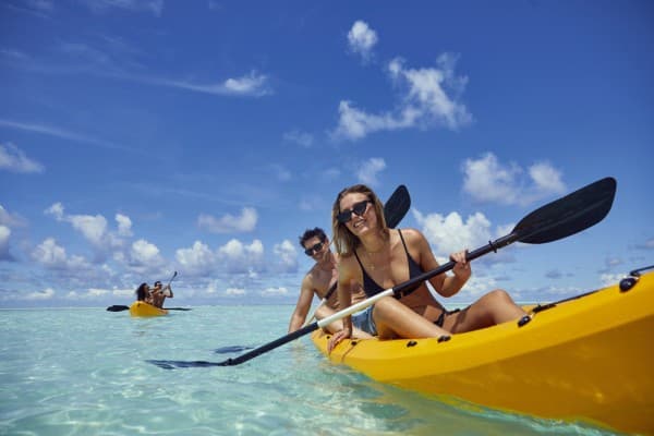 paddleboarding