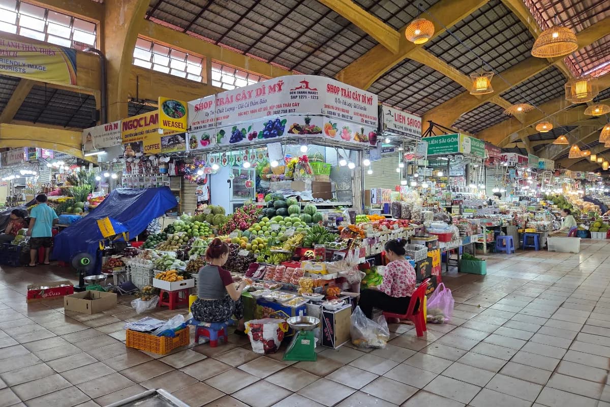 view of Ben Thanh market in Ho Chi Minh city