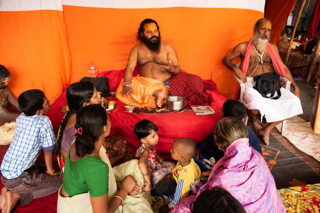 Meeting Sadhus and Travellers
