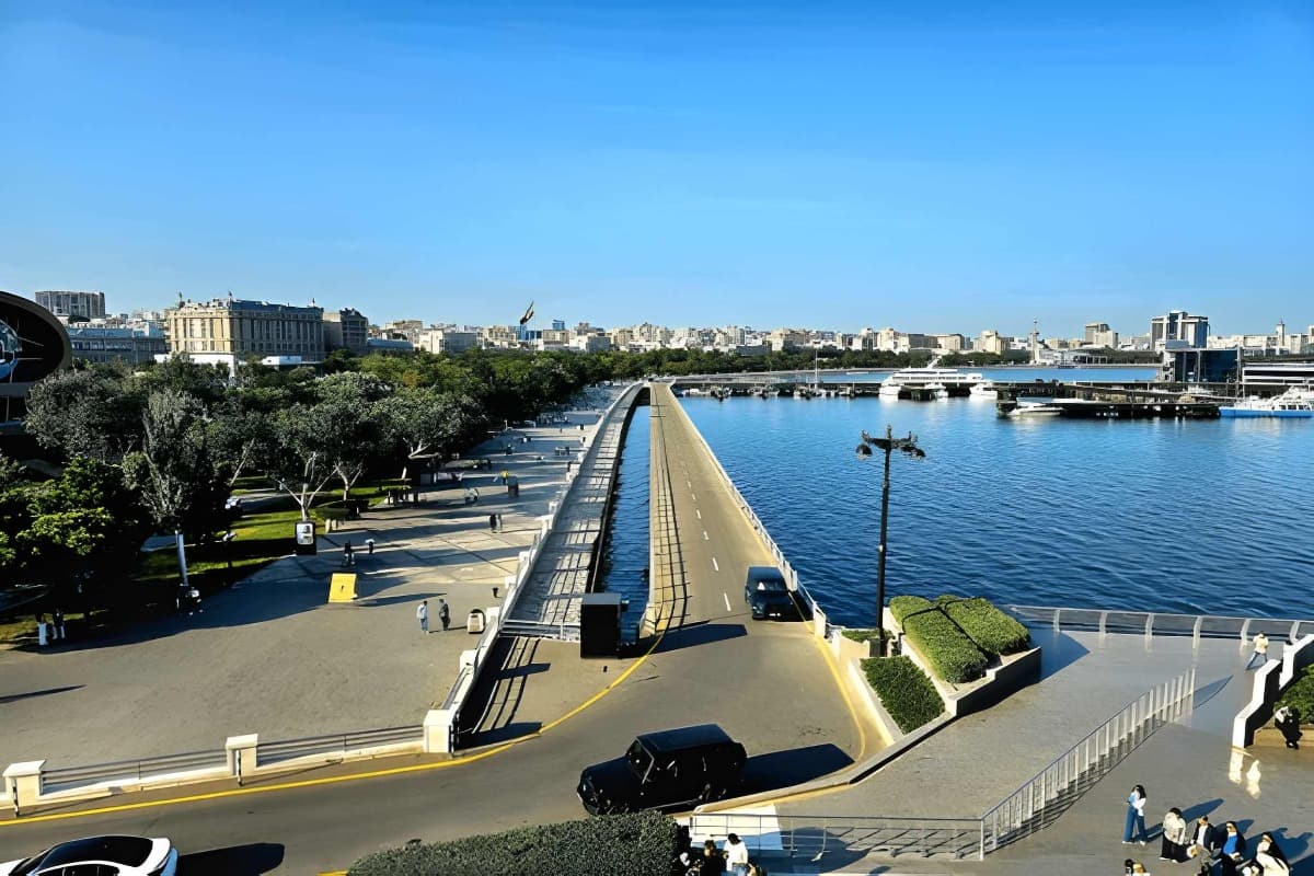 Caspian Sea Side Road