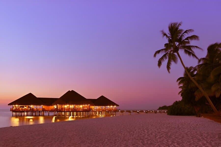 Maldives Beach At Night