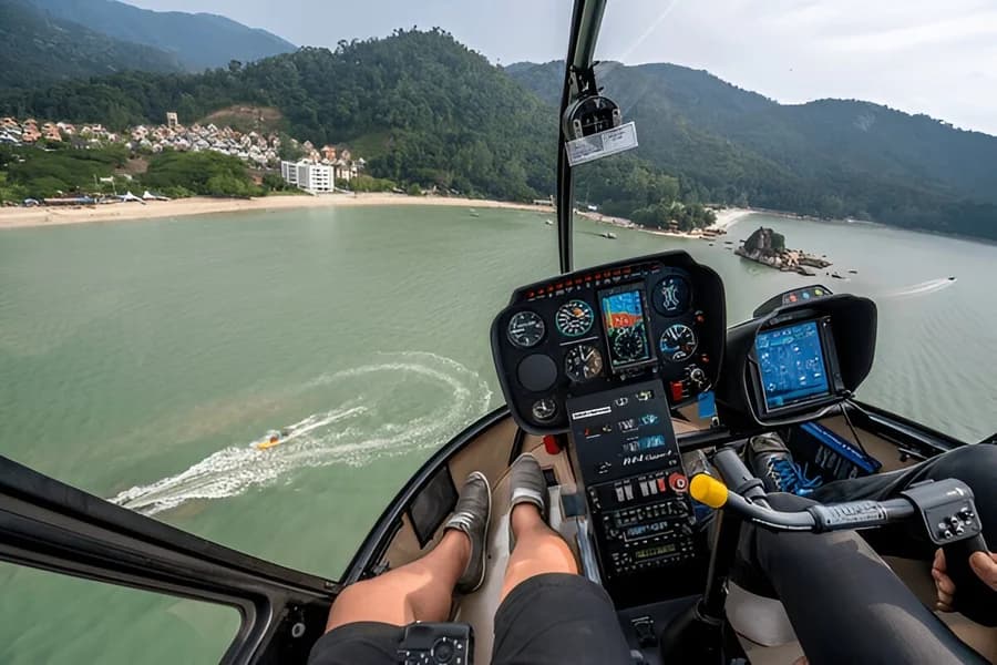 Helicopter Rides Over Kuala Lumpur