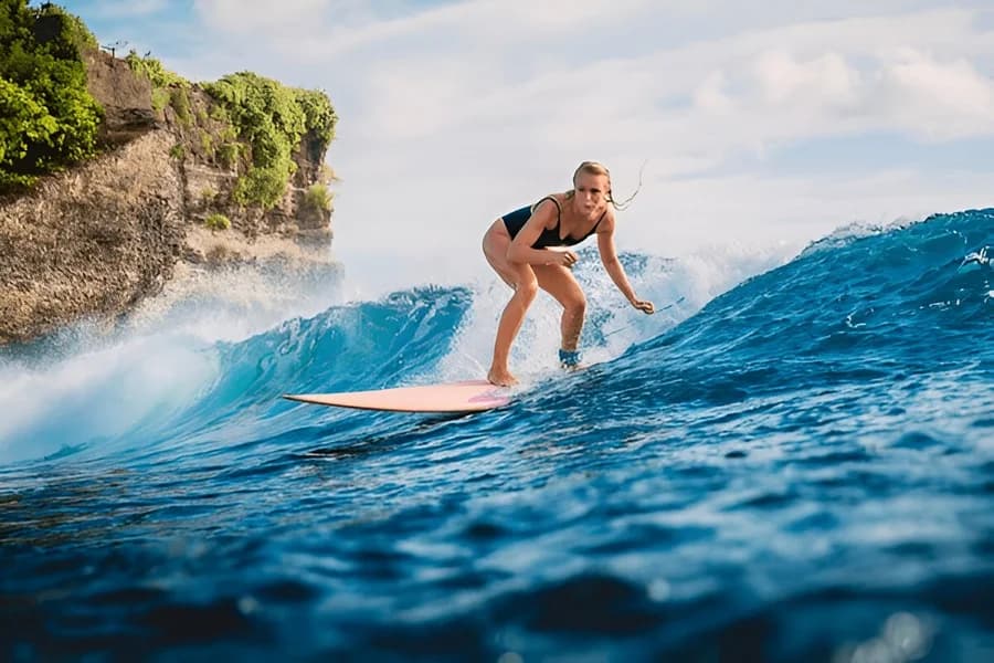 Surfing at Australia