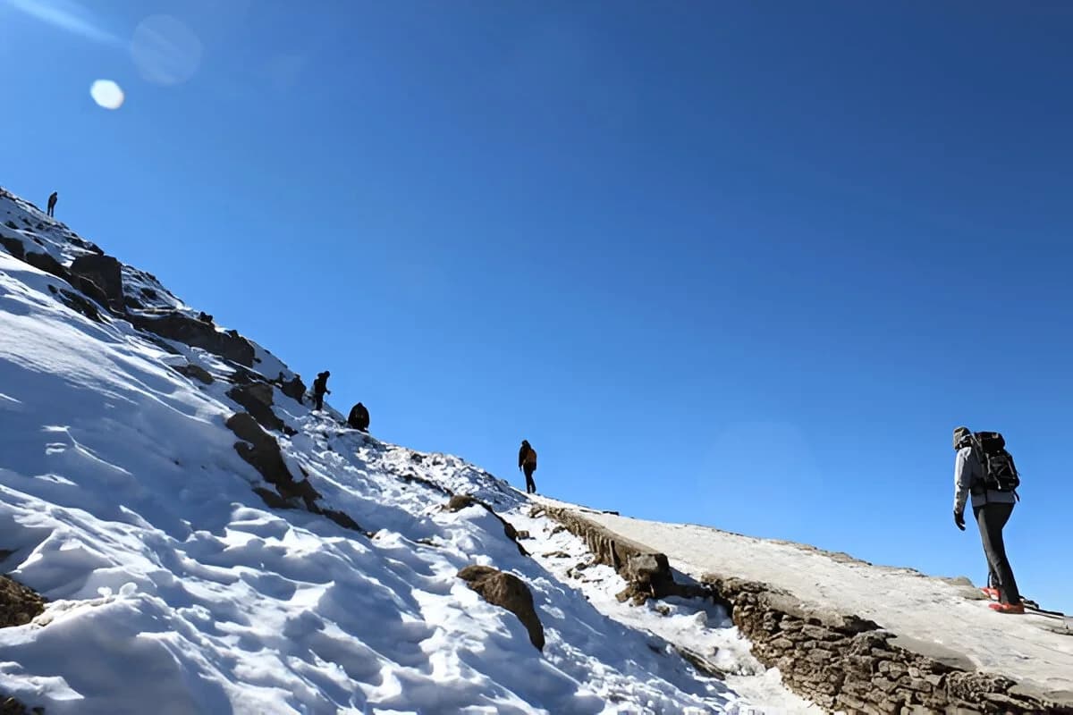 Snow Trekking at Chopta