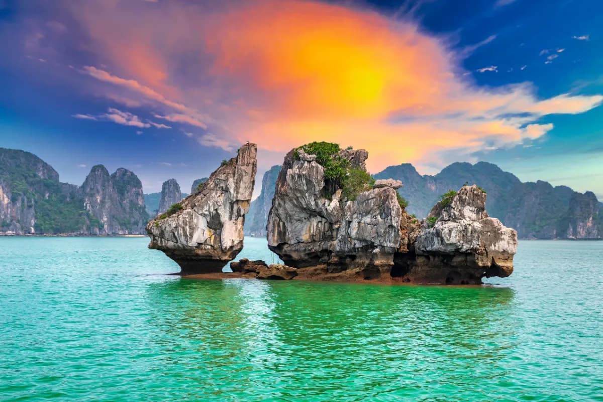 a beautiful natural wonder in northern Vietnam