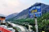 Image of hindustan ka akhri dhaba with Mountains behind