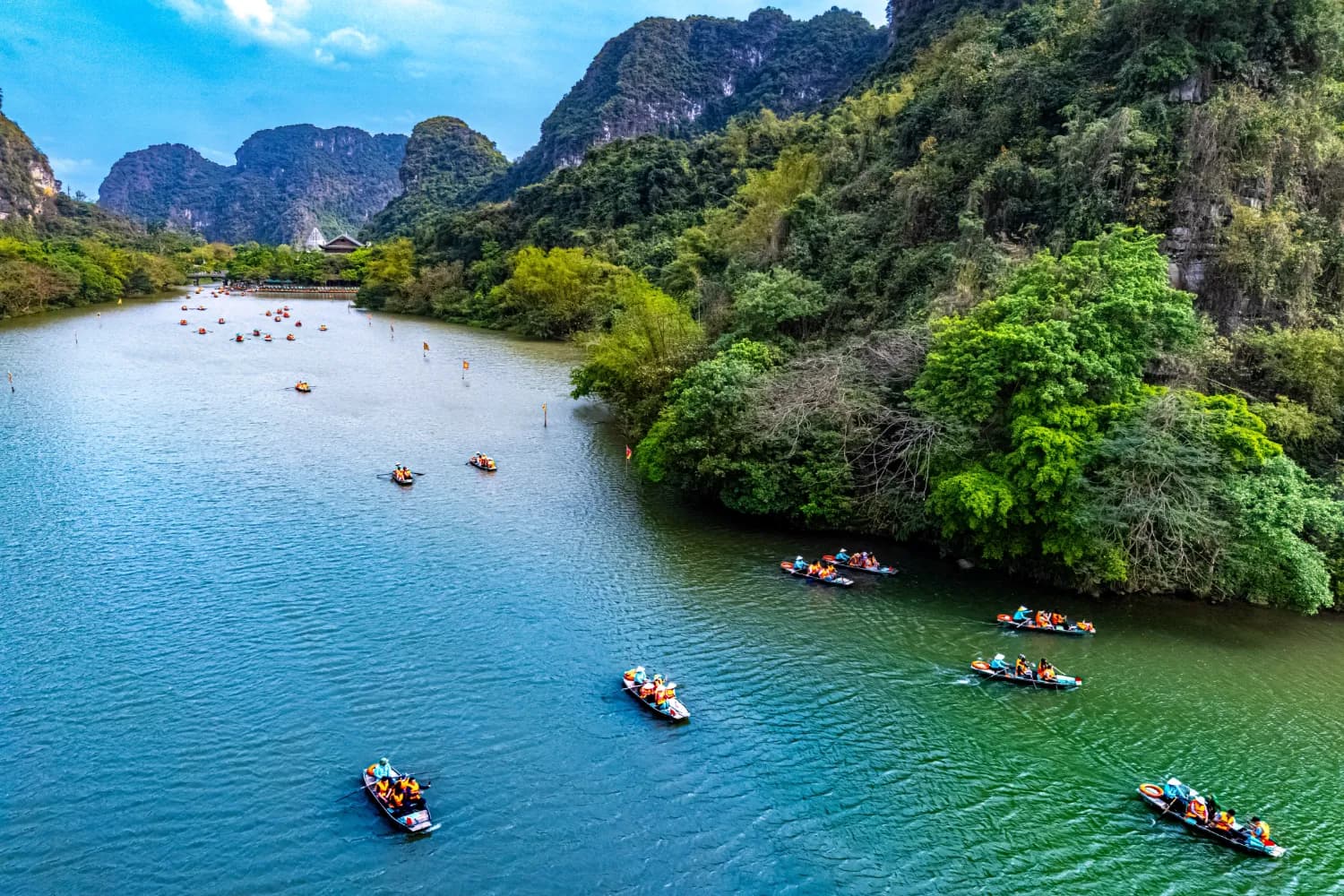 limestone caves at Trang