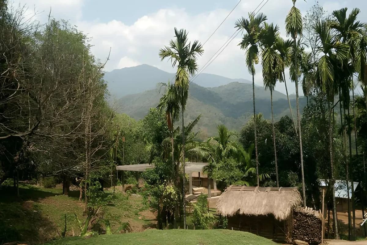 A village near Nokrek National Park