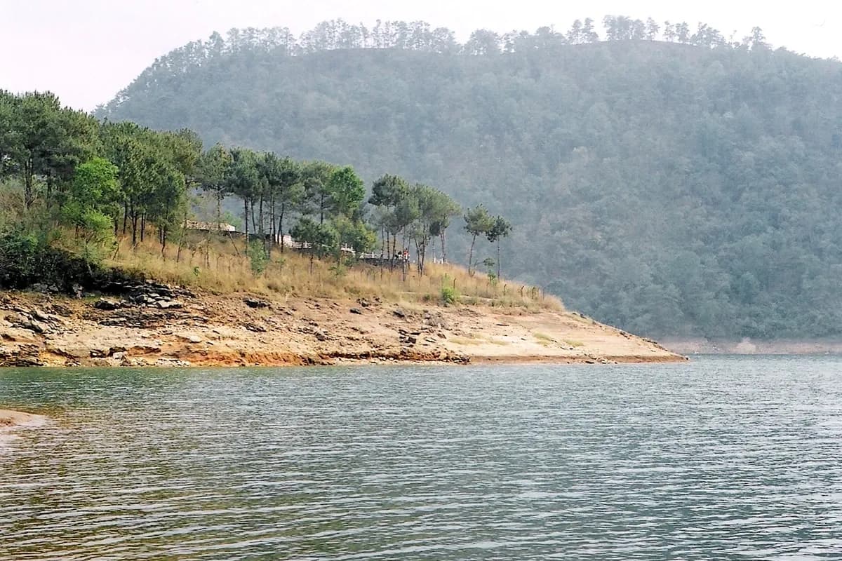 Side View of Umiam Lake Meghalaya