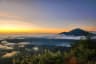 Sunrise in Kintamani volcano