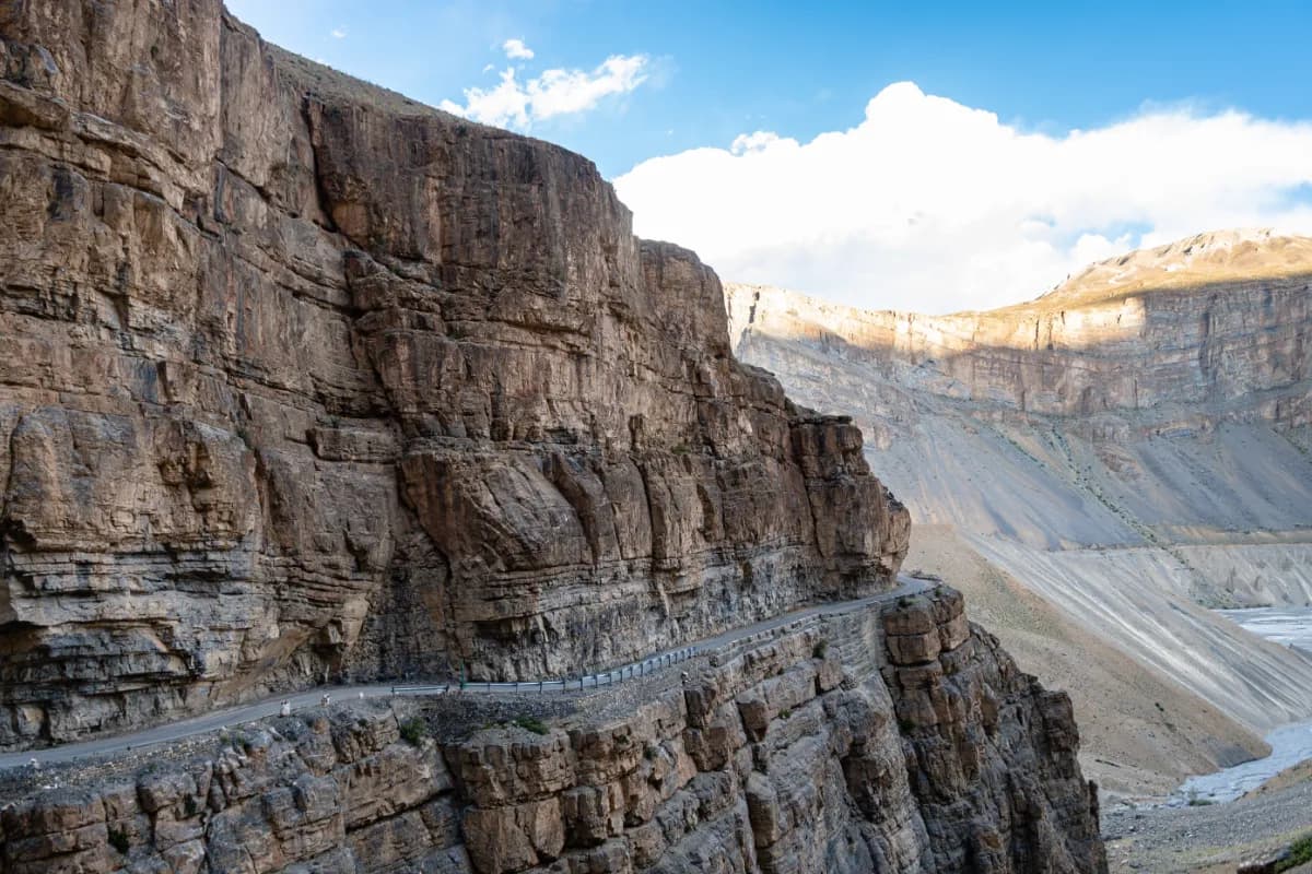 panoramic view of spiti valley, india
