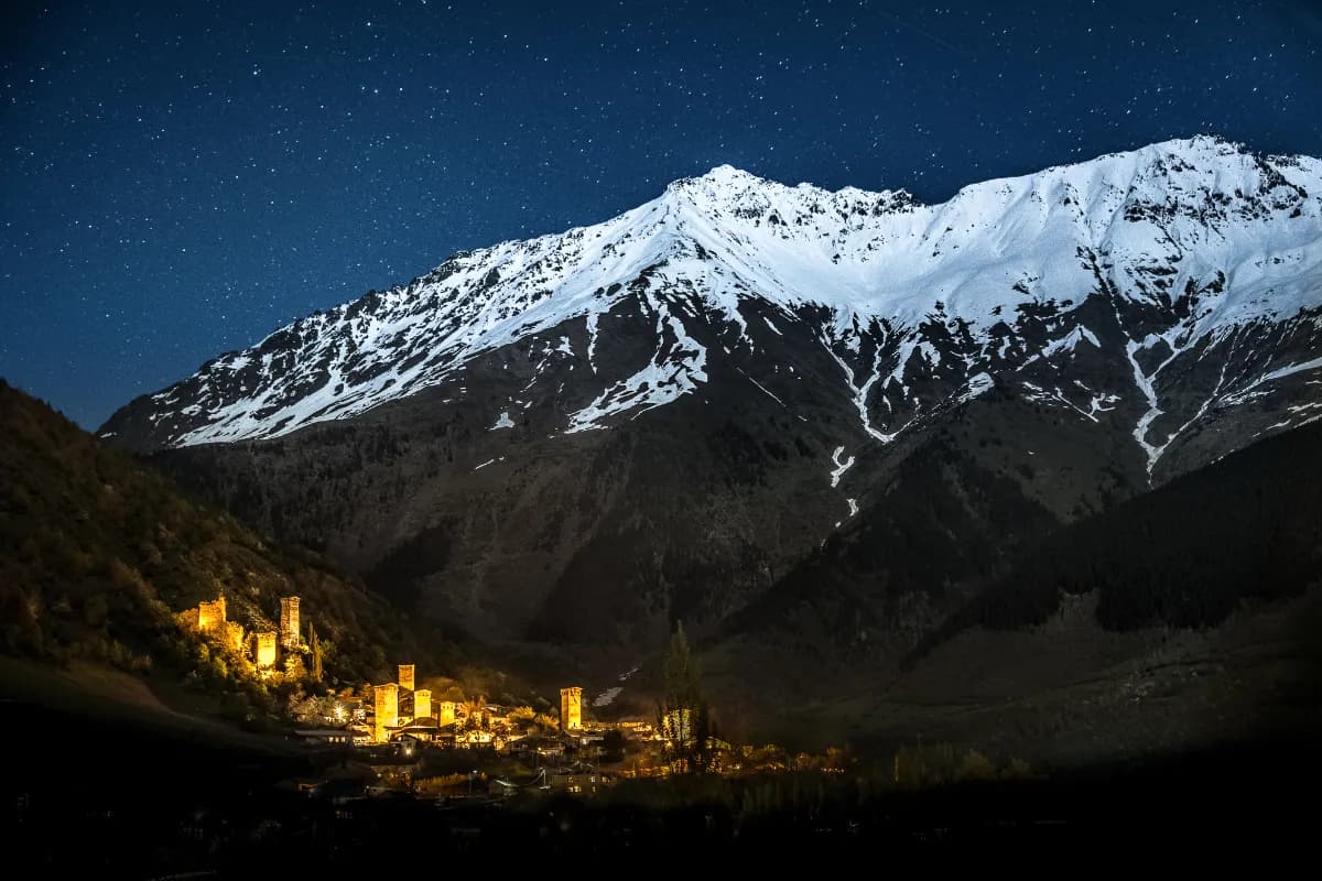 Kazbegi Night Views