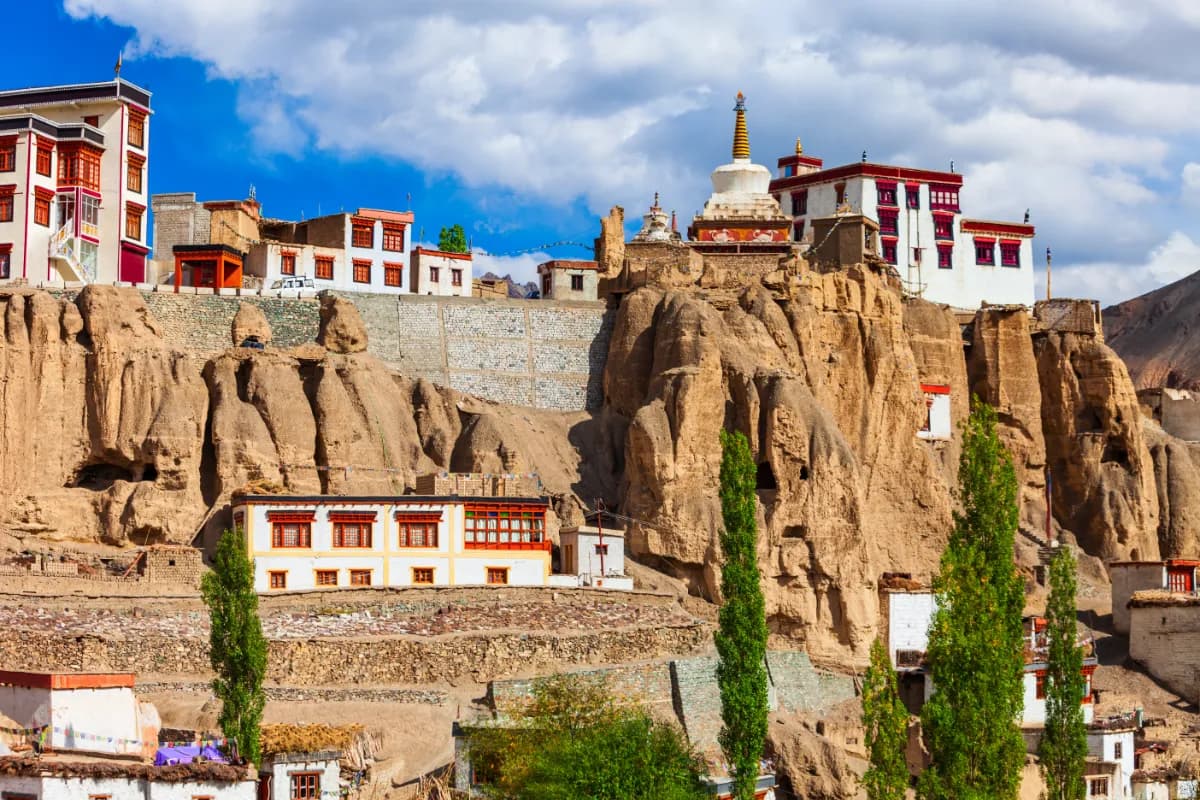 tibetan style buddhist monastery in Lamayuru village