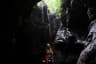 A Foreign Lady inside a Cave in Meghalaya