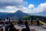 Tourist enjoying the view of volcano mount located in Kintamani