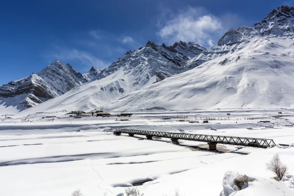 Winter view of spiti valley