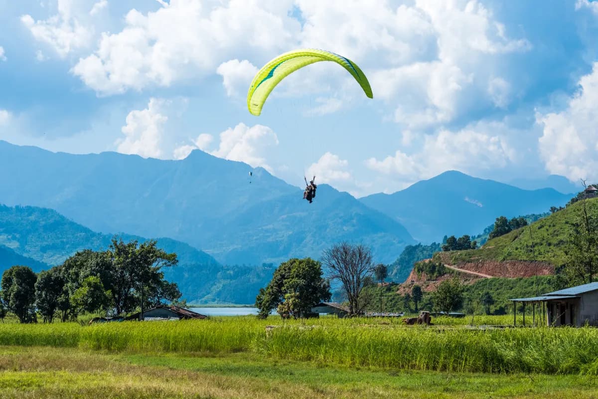 Paragliding Over Valleys